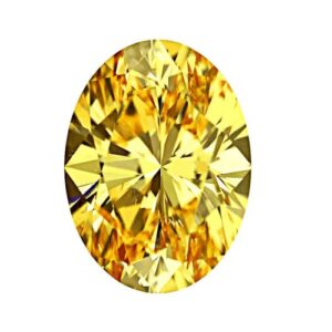 Vivid Yellow Oval